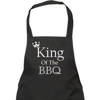 King Of The BBQ Black Apron Novelty Gift Chef Kitchen Present Fathers Day