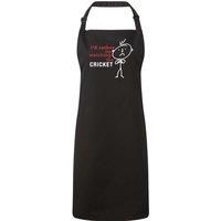 60 Second Makeover Limited Men's I'd Rather Be Watching The Cricket Black Apron