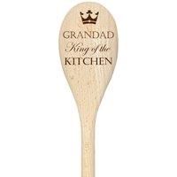 Grandad King Of The Kitchen Spoon Funny Wooden Spoon