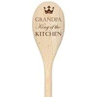 Grandpa King Of The Kitchen Spoon Funny Wooden Spoon Baking Gift