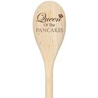 Queen Of The Pancakes Spoon Funny Wooden Spoon