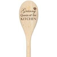 Granny Queen Of The Kitchen Spoon Funny Wooden Spoon