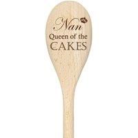 Nan Queen Of The Cakes Spoon Funny Wooden Spoon Baking Gift