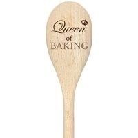 Queen Of Baking Spoon Funny Wooden Spoon