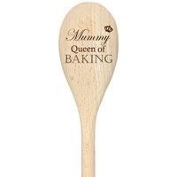 Mummy Queen Of Baking Spoon Funny Wooden Spoon