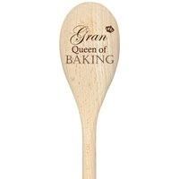 Gran Queen Of Baking Spoon Funny Wooden Spoon