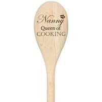 Nanny Queen Of Cooking Spoon Funny Wooden Spoon Baking Gift