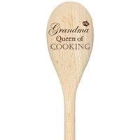 Grandma Queen Of Cooking Spoon Funny Wooden Spoon Baking Gift