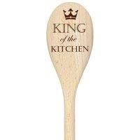 King Of The Kitchen Spoon Funny Wooden Spoon