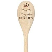 Dad King Of The Kitchen Spoon Funny Wooden Spoon Baking Gift