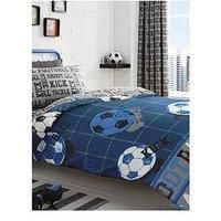 Bedlam Set, Cotton, Blue, Single, W135cm x L200cm (Duvet Cover), W50cm x L75cm (Pillow Case) (52% Polyester / 48% Cotton)