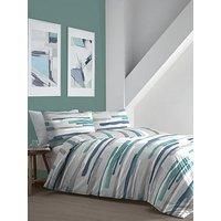 Fusion - Clifton - Duvet Cover Set - Single Bed Size in Teal