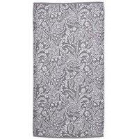 Hand Or Bath Towel Bath Sheet 100% Cotton Aveline Jacquard Leaf By D&D Grey Pink