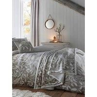 Dreams & Drapes Lodge - Woodland Owls - Fleece Bedspread - 150cm x 200cm in Sage