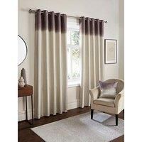 Fusion Brown Curtains W90 x L90 for Living Room, Bedroom, Office, Eyelet, Thermal Curtains, Ring Top, 2 Panels for Home and Window, Ombre Chocolate Strata