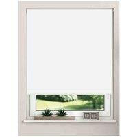 New Edge Blinds Thermal Blackout Roller Blinds 75Cm White