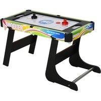 HOMCOM Folding Multi Gaming Table 4 in 1 Hockey, Football Table, Table Tennis, Billiards For Kids Play Fun