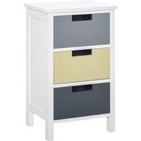 HOMCOM Storage Tower, Dresser Chest with Drawers, Wood Top, Organizer Unit for Closets Bedroom Nursery Room Hallway