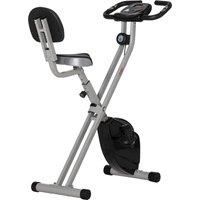 HOMCOM Steel Manual Resistance Exercise Bike w/ LCD Monitor Black