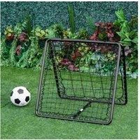 HOMCOM Angle Adjustable Double Sided Rebounder Net Training Aid Target Soccer Goal Kickback For Football, Baseball, Basketball - 75L x 75W cm