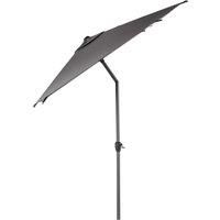 Outsunny 3 x 2m Garden Parasol Patio Sun Umbrella Canopy Rectangular Sun Shade Aluminium Crank Tilt Mechanism, Dark Grey