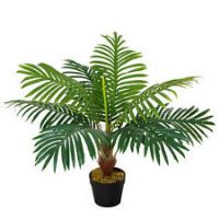 Outsunny 60cm/2FT Artificial Palm Tree Fake Plant in Pot Indoor Outdoor Dcor