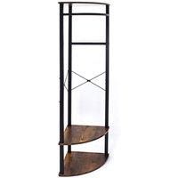 FWStyle Corner Hall Rack In Black Metal