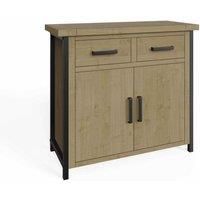 FW Style Lowry Compact Sideboard Driftwood Lacquered Solid Reclaimed Pine