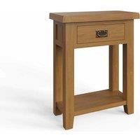 1 Drawer Telephone Table Solid Natural Oak Living Room Furniture