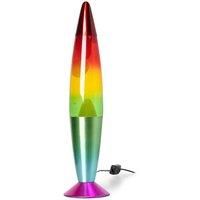 Contemporary Rainbow Lava Lamp Light Peaceful Motion Wax Liquid Relaxation Room