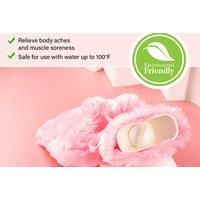 Hot Water Bottle With Fluffy Soft Fleece Faux Fur Cover 2 Litre 2L Heat Warmer