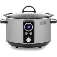 BLACK DECKER BXSC16045GB Slow Cooker - Stainless Steel, Stainless Steel