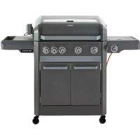 Tower T978526 Stealth Pro Six Burner Gas BBQ with Side Burner, Rotisserie Kit