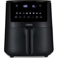 Tower T17147 Vortx 4.2L Digital Air Fryer with 8 Cooking Presets, 60 Minute Timer, 1400W, Black