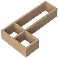 nuie L-Shaped Bamboo Drawer Organiser - Light Fawn