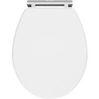 Nuie Classique Soft Close Wooden Toilet Seat - Satin White