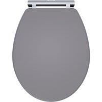 Nuie Classique Soft Close Wooden Toilet Seat - Satin Grey