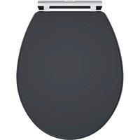 Nuie Classique Soft Close Wooden Toilet Seat - Satin Anthracite