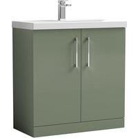 Nuie Arno Floor Standing 2-Door Vanity Unit & Basin-3 800mm - Reed Green