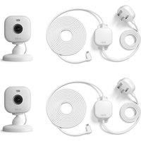 Blink Mini 2 2-Cam + 2 Weather Resistant Adapters -White