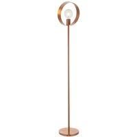 Floor Lamp Light - Brushed Copper Plate - 40W E27 - Complete Standing Lamp