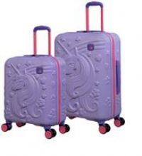 IT Luggage Mystical 2pc 8 Wheel Kids Suitcase Set - Lavender