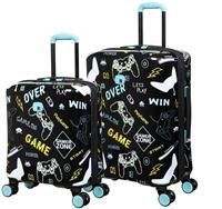 IT Luggage Liquified 2pc 8 Wheel Kids Suitcase Set