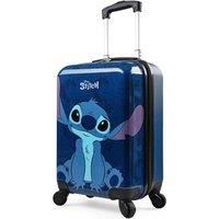 Disney Stitch Carry On Travel Bag Cabin Suitcase for Kids and Adults Hand Luggage Lightweight Hard Shell Cabin Bag with Wheels and Handle Lightweight Holiday Essentials