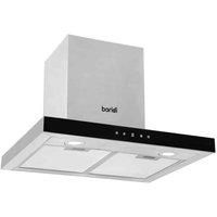 Chimney Cooker Hood & Carbon Filters, Linear, 60cm - Stainless Steel