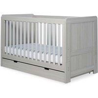 Ickle Bubba Pembrey Cot Bed Under Drawer And Fibre Mattress - Ash Grey, Grey