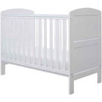 Ickle Bubba Coleby Mini Cot Bed and Premium Sprung Mattress (White)