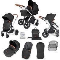 Ickle Bubba Stomp Luxe 2 In 1 Pushchair & Carrycot - Silver Midnight Tan