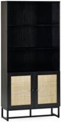 Padstow Tall Bookcase - Black