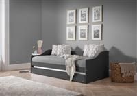 3FT SINGLE DAYBED GREY/WHITE/ANTHRACITE W/ PULL OUT UNDER BED ELBA GUEST BED